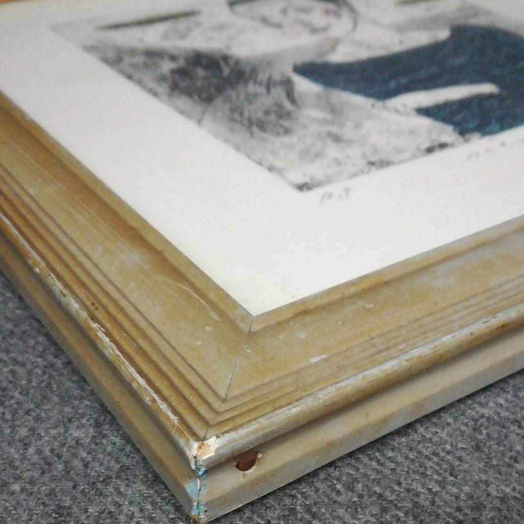 額装  額絵  リトグラフ  サインあり  アート