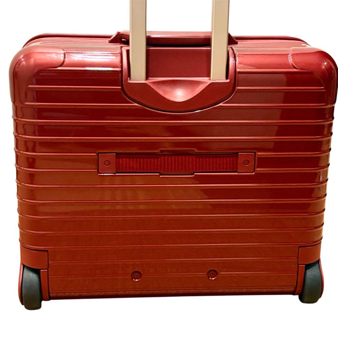 美品 リモワ サルサデラックス ハイブリッド 32Ｌ オリエンタルレッド　2輪