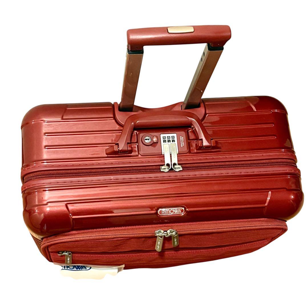 美品 リモワ サルサデラックス ハイブリッド 32Ｌ オリエンタルレッド　2輪