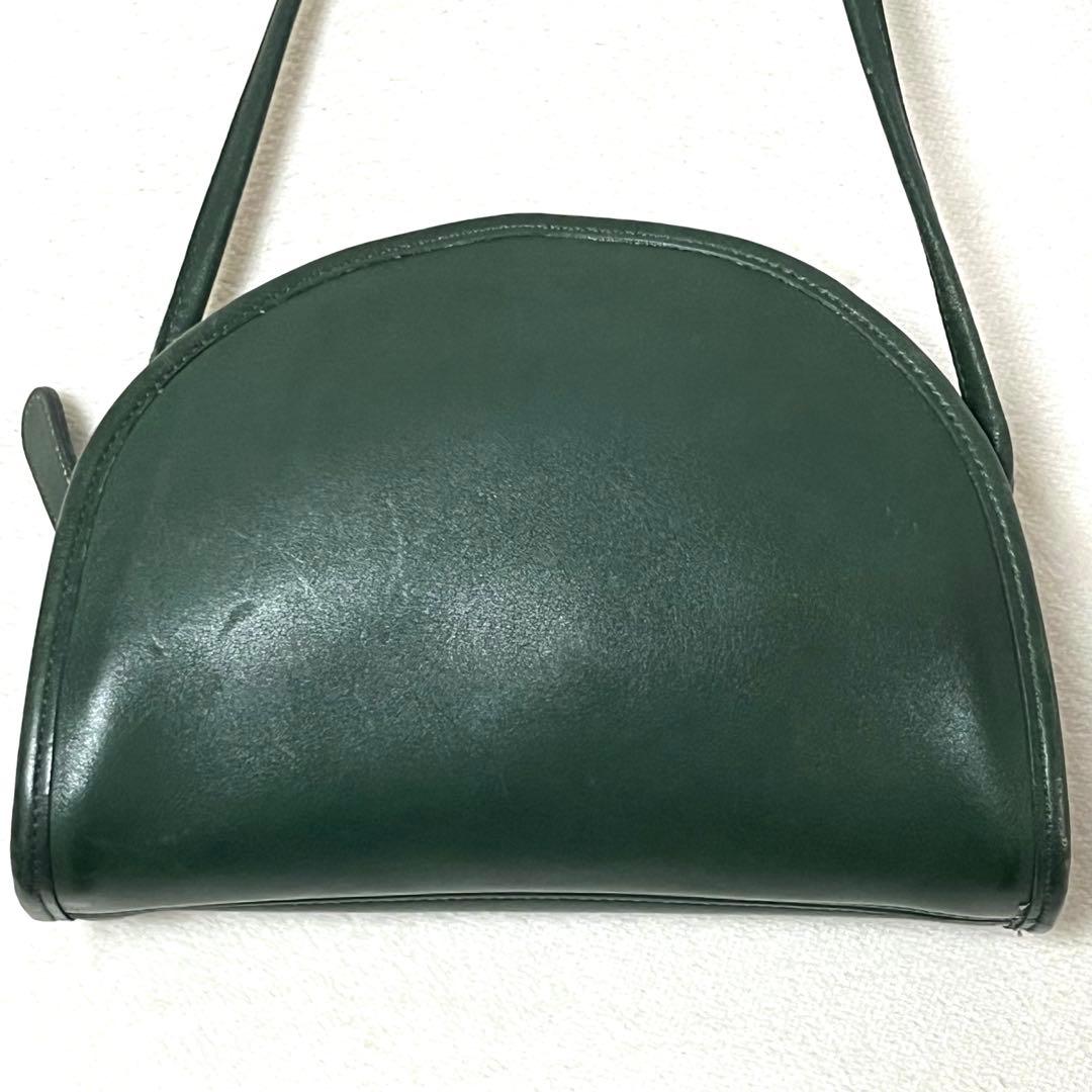 オールドコーチ　ショルダーバッグ　グリーン　ハーフムーン　三日月　USA