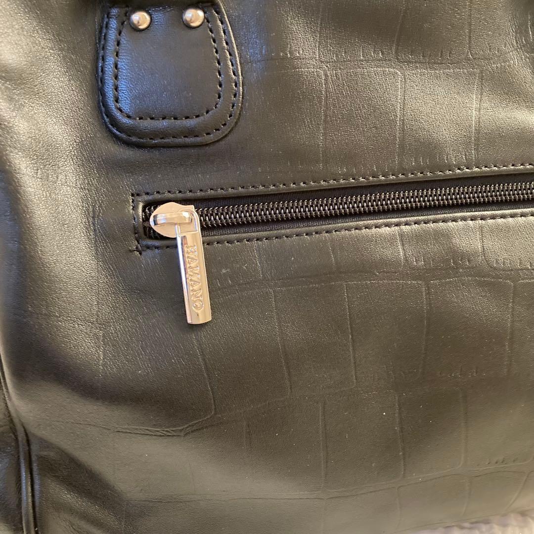 【未使用】濱野皮革工芸 ボストン ハンドバッグ ショルダーバッグ 斜めがけバッグ