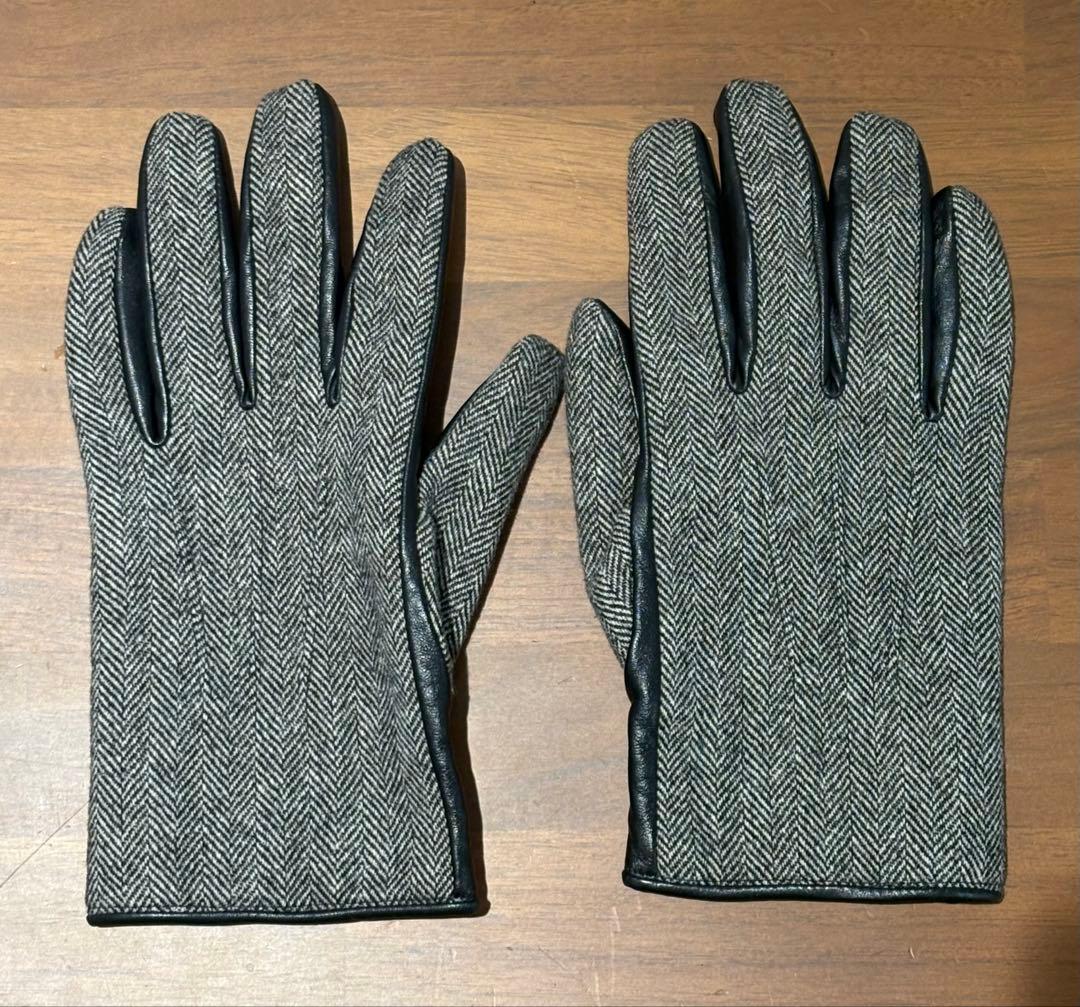 ポールスミス Paul Smith グローブ 手袋 ラムレザー ウール カシミヤ