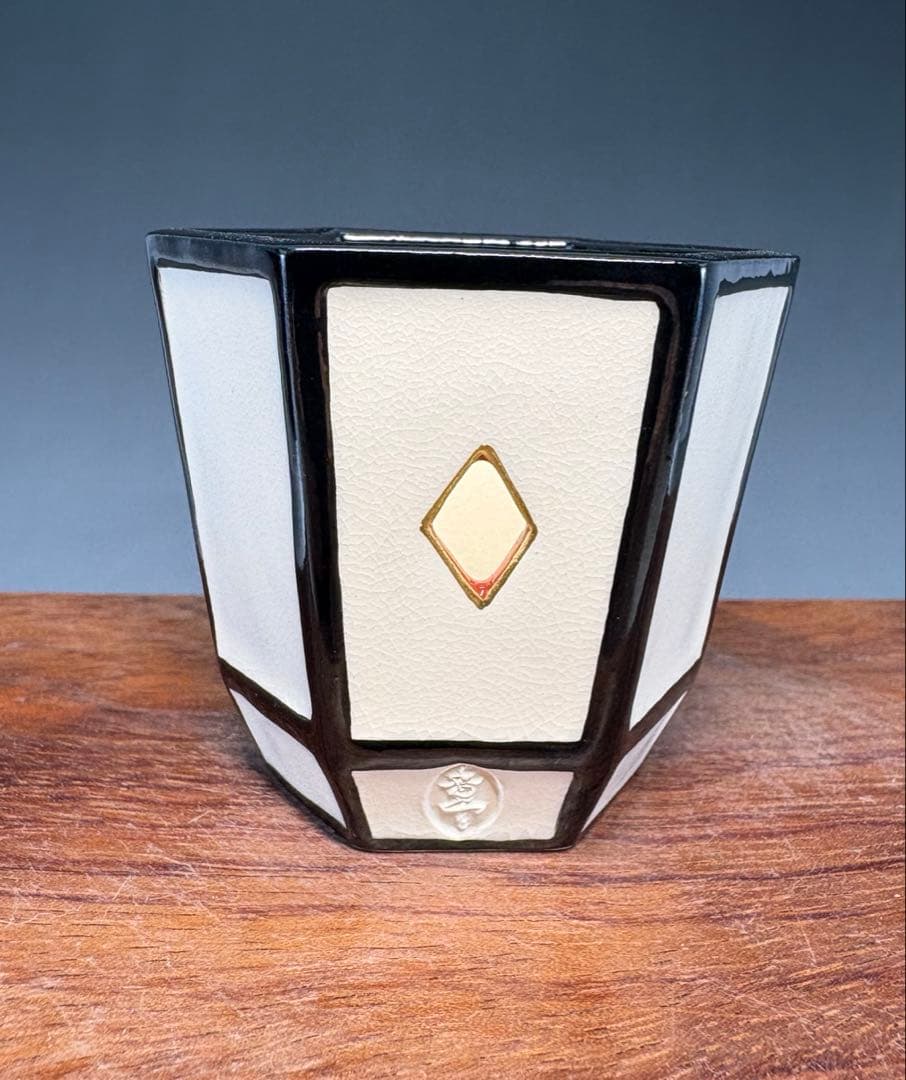 【中古品】宮川香雲造　ボンボリ蓋置（共箱）USED〈税込•送料込〉