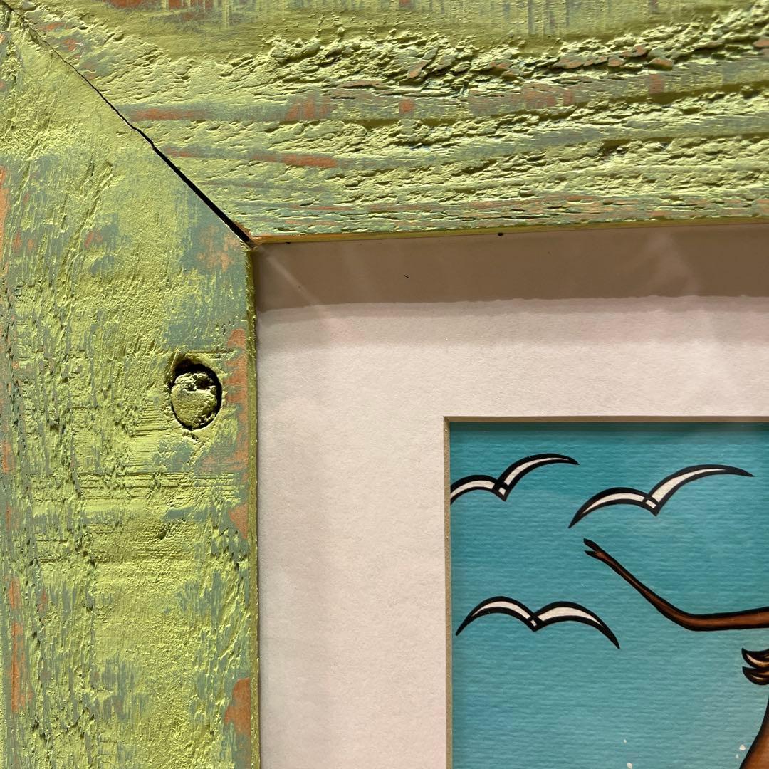 ヘザーブラウン Heather Brown ビーチアート フレーム・額縁付き