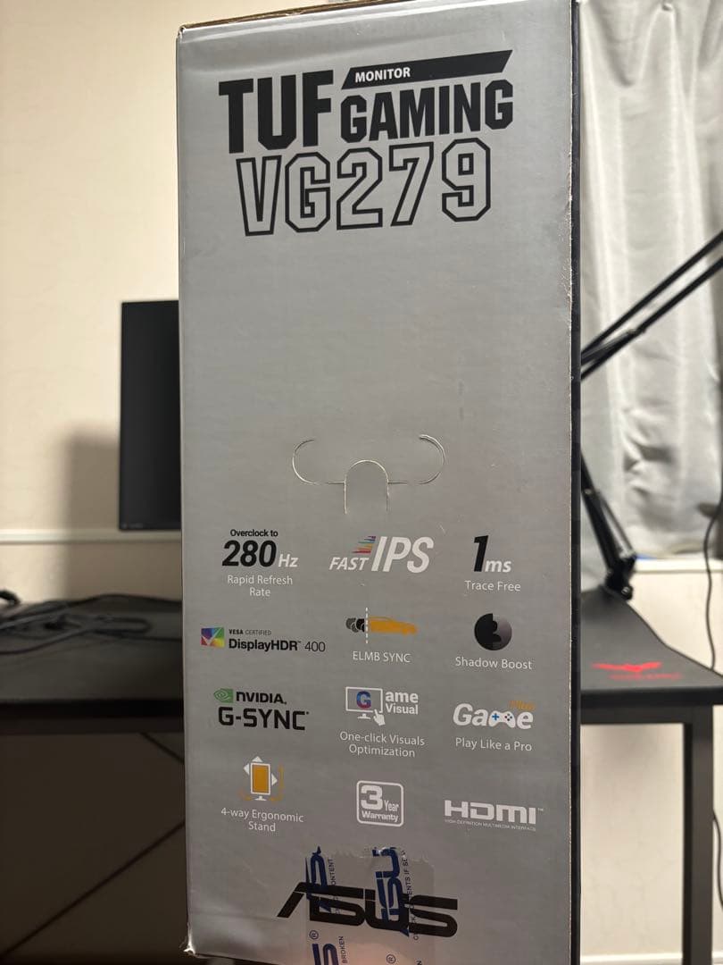 か*き様 ゲーミングモニターASUS TUF GAMING VG279 27イン