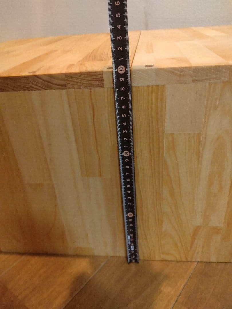 木製　ハンドメイド　オーダー　コの字　キヌカ　サイドテーブル　踏み台　水槽台