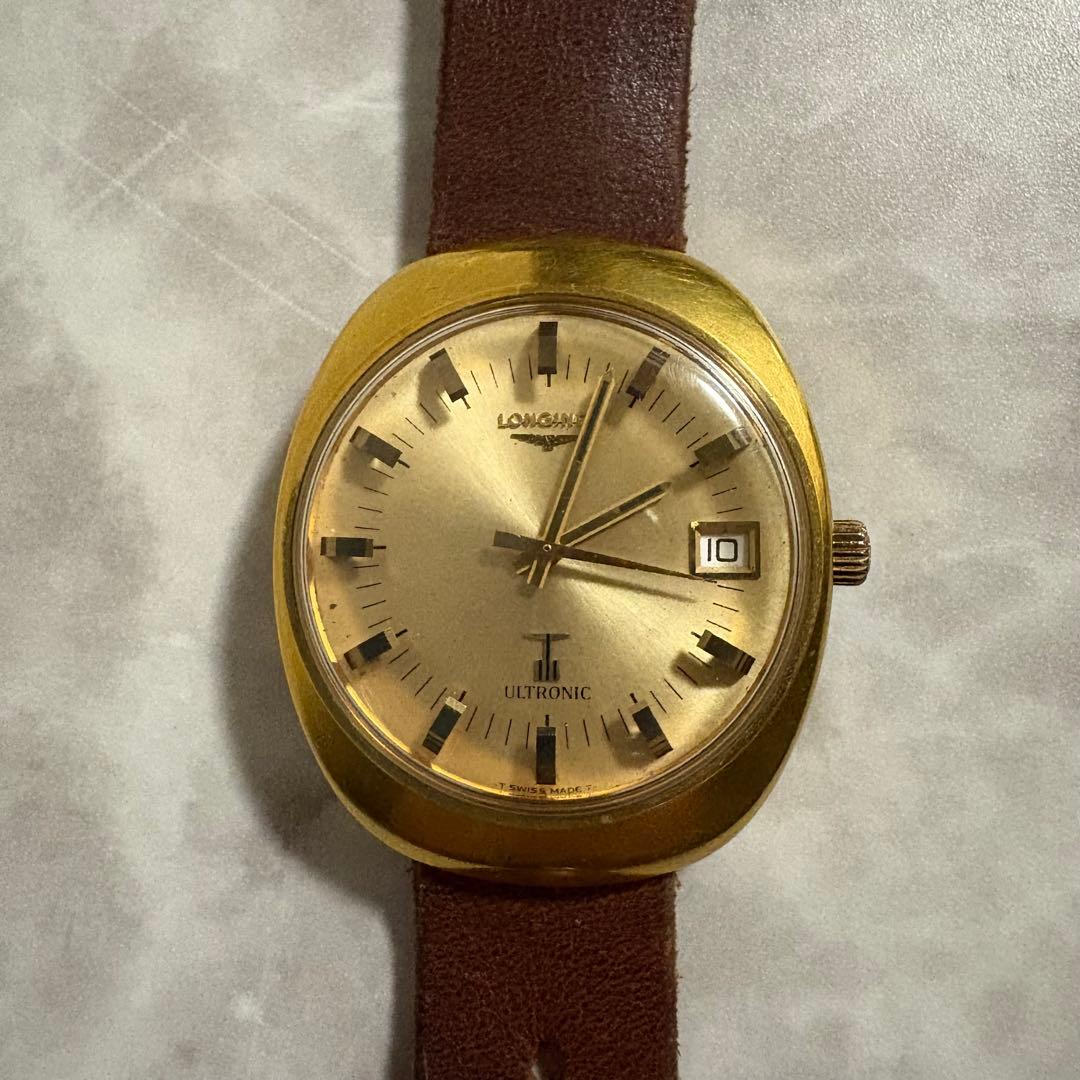 ロンジン ウルトロニック 音叉時計 金張り 動作品