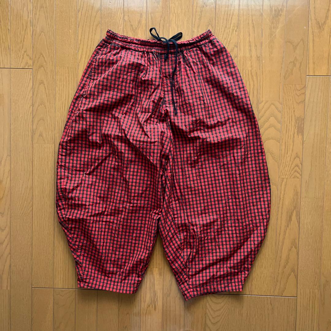 BLACK COMME des GARÇONS チェック　バルーンパンツ