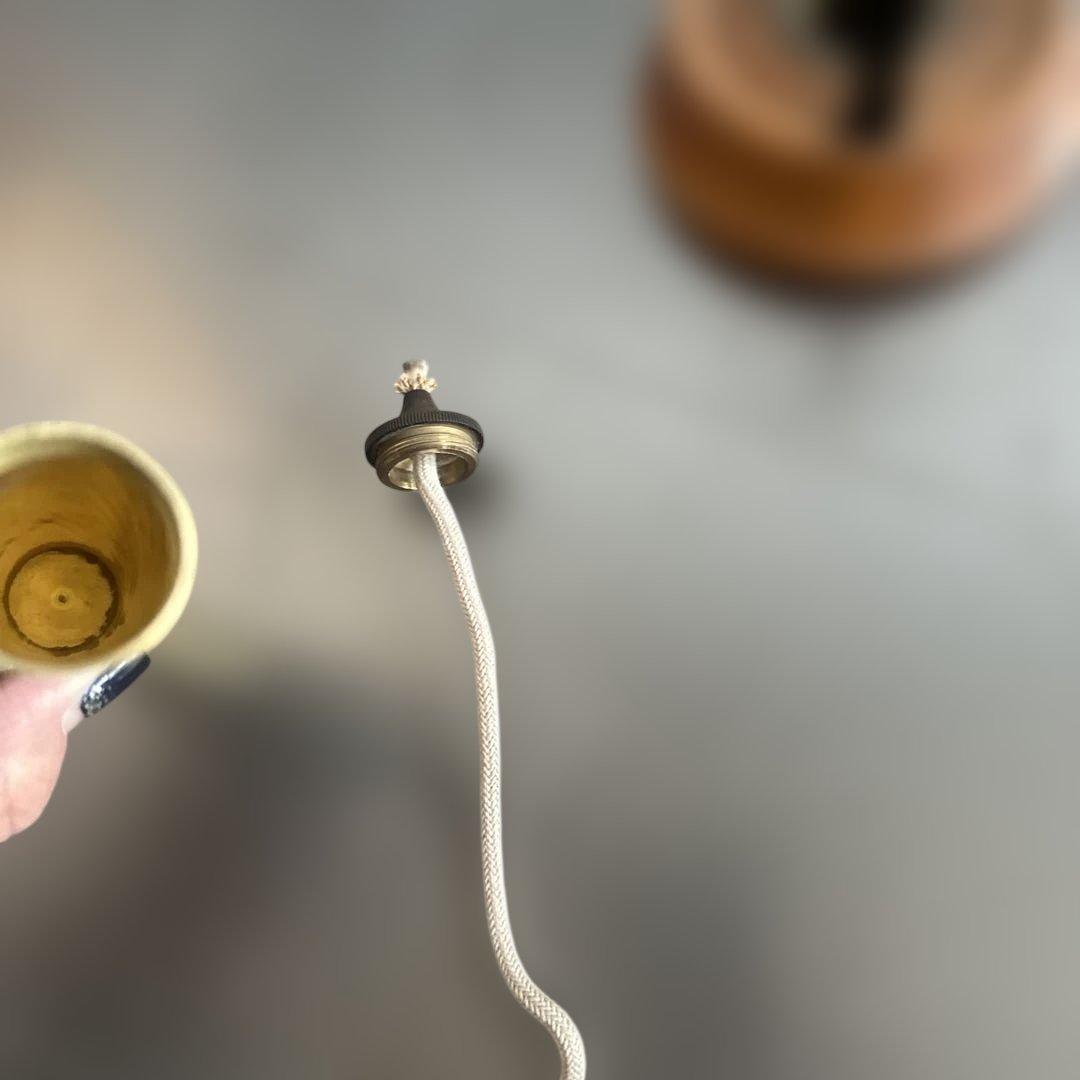 アンティーク雑貨 木製と金属のオイルキャンドル