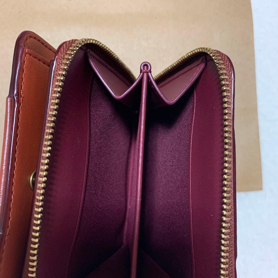 COACH コーチ　新品未使用　二つ折り　財布　シグネチャー　ブラウン