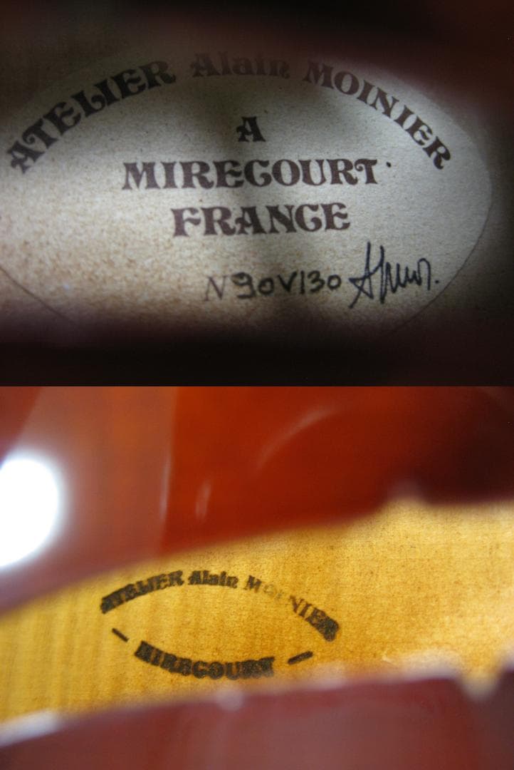 【新作フレンチ】 Alain Moinier ca.1990 バイオリン 4/4