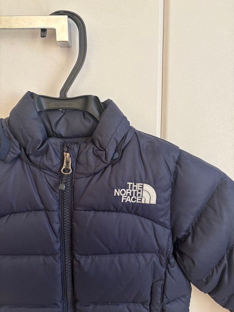 美品　THE NORTH FACE ネイビー　ダウン 90 クリーニング済み