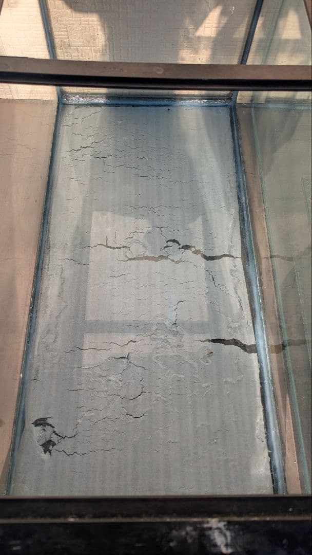 中古90cmガラス水槽 シリコン補修あり