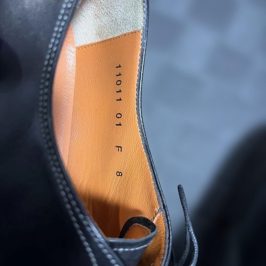 サントーニ　黒レザー ドレスシューズ ビジネスシューズ