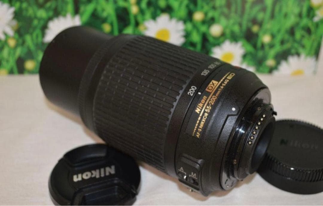 ★ニコンNikon55-200mm★望遠ズームレンズ★手ぶれ補正★