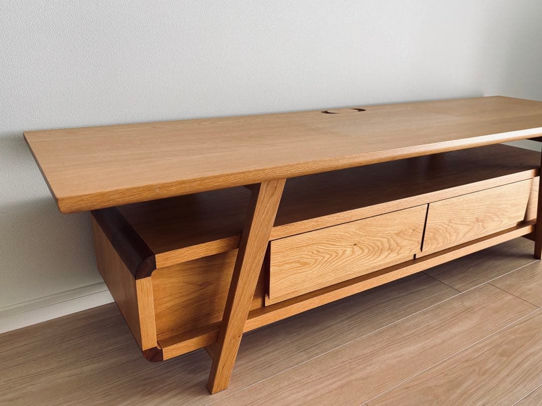 MUKU工房　ナラ材　テレビボード
