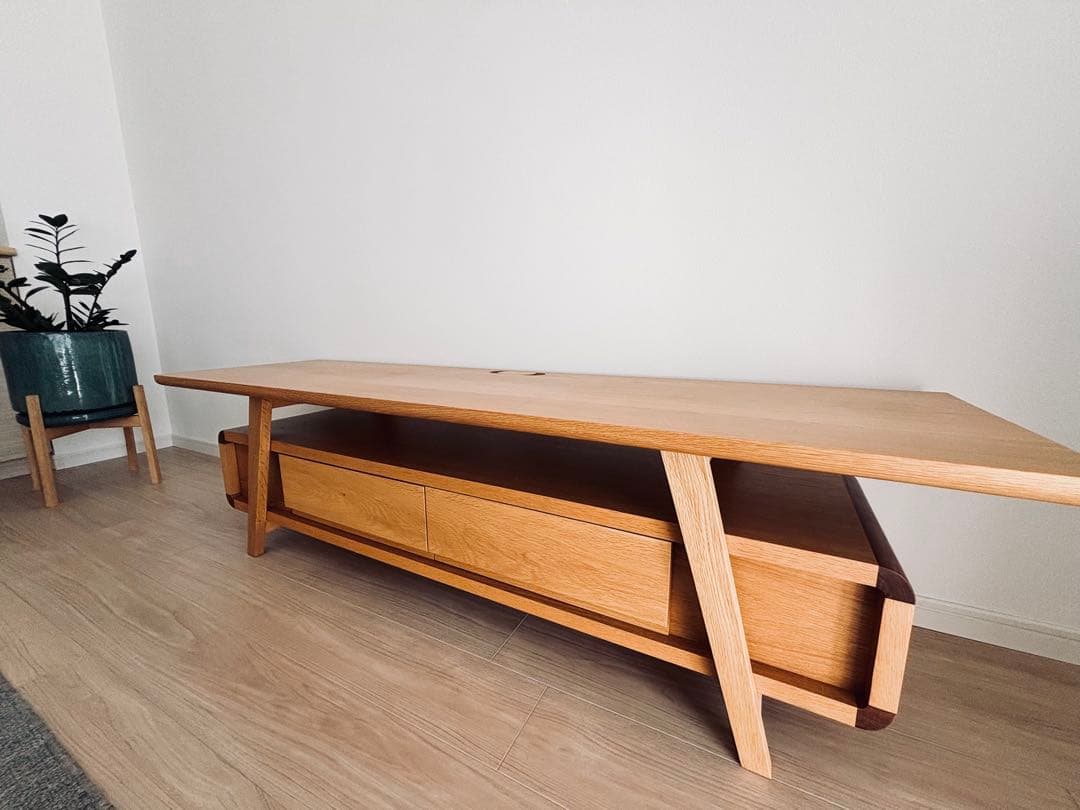 MUKU工房　ナラ材　テレビボード