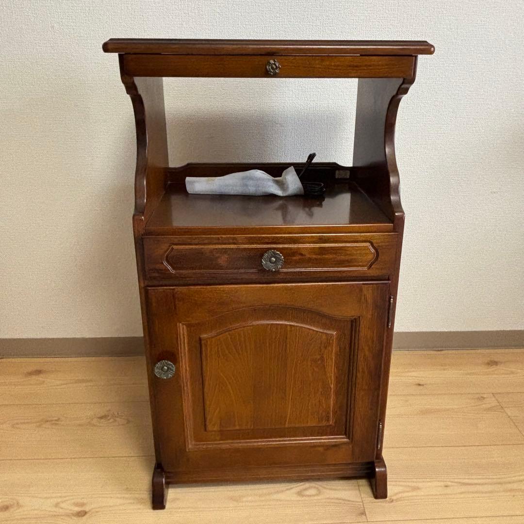 【美品】Karimoku カリモクコロニアル 電話台 サイドキャビネット