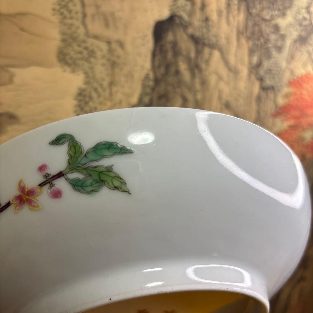 中国美術 　壽桃 皿 清時代