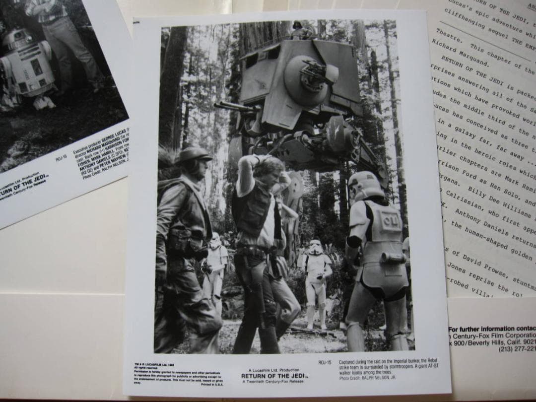 スター・ウォーズ　エピソード6　ジェダイの帰還　非売品　プレスキット