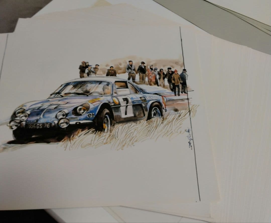 絵画 BOW COVER ILLUSTRATIONS CAR MAGAZINE