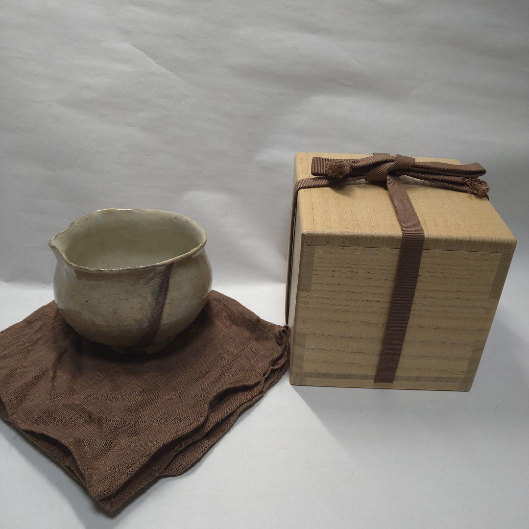 粉引茶碗　杉本貞光　作