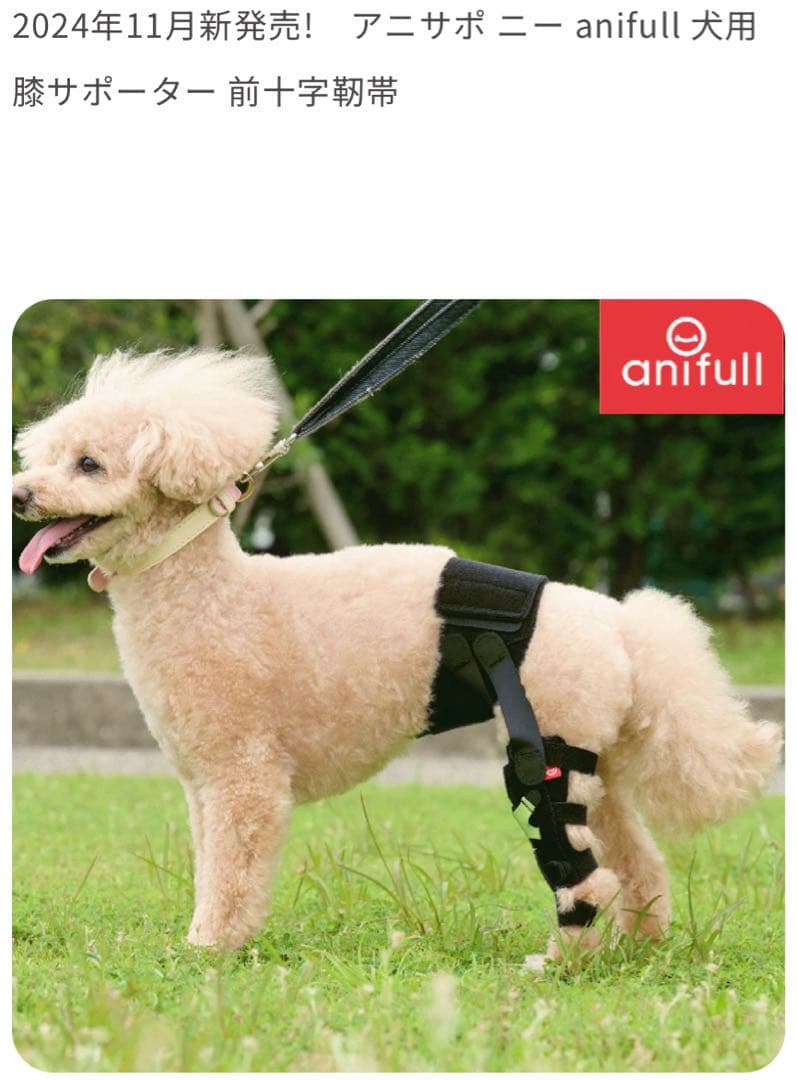 アニサポ ニー anifull 犬用 膝サポーター 前十字靭帯