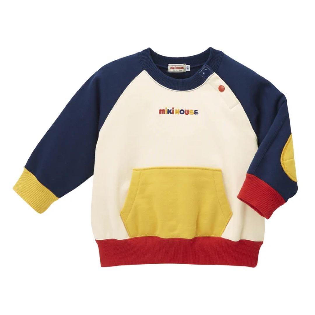 【MIKI HOUSE】新品未使用　カラフルトレーナー　現行品