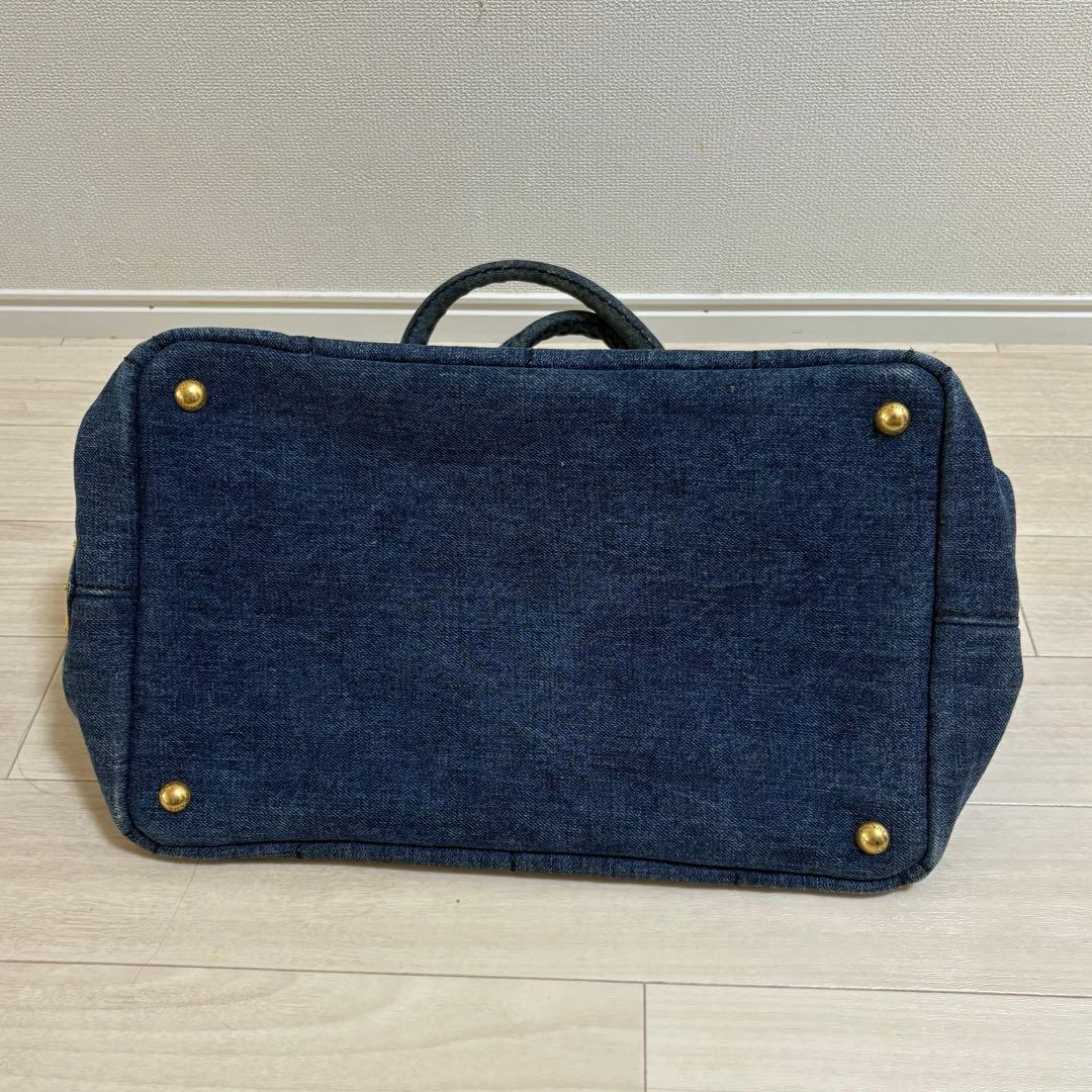 【9月30日まで特別価格】PRADA プラダ カナパ デニムトートバッグ