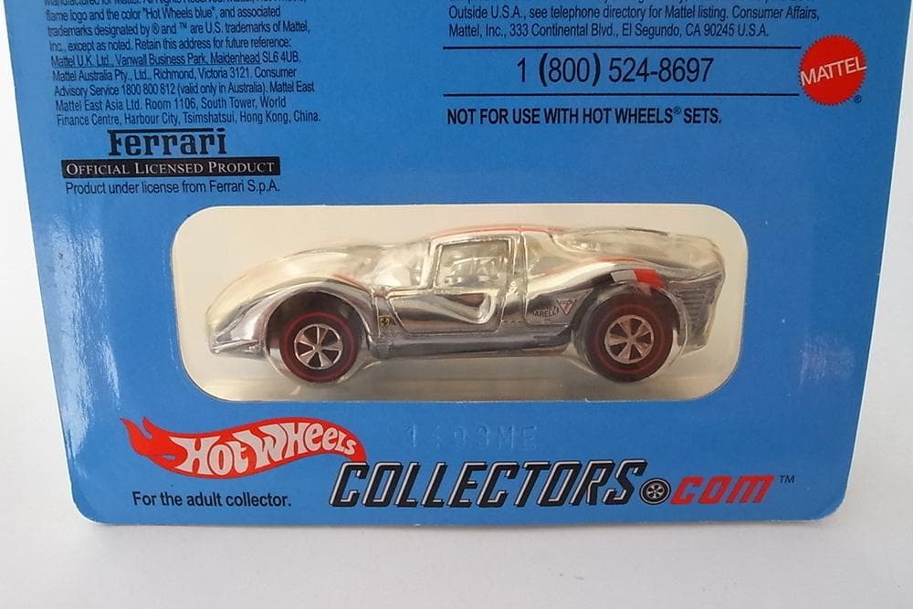【レア・12500台限定】ホットウィール　フェラーリ P4　スーパークローム