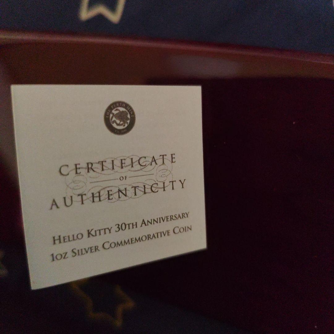 祝30周年記念ハローキティKABUKI銀貨プルーフ3枚セット