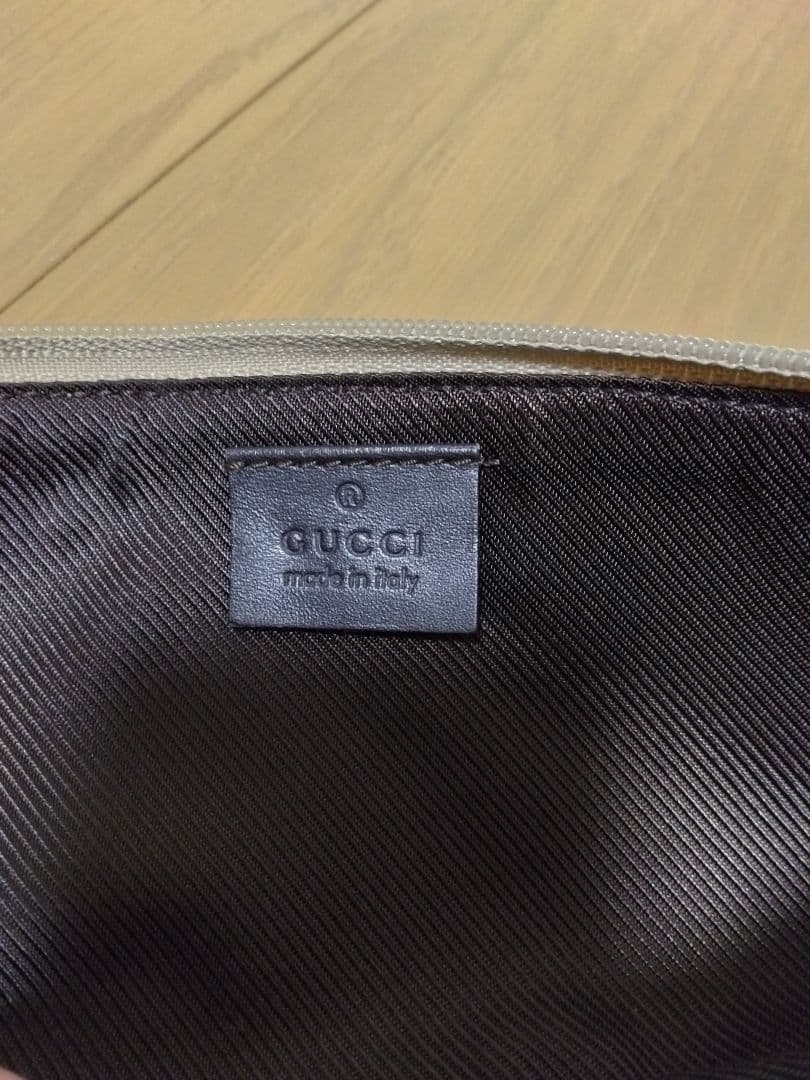 あ*ん様 GUCCI ベージュ GGパターン ハンドバッグ