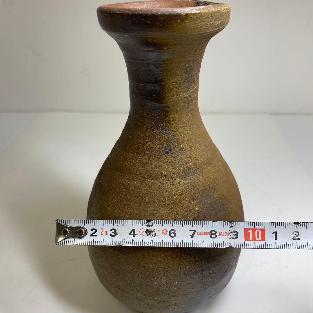 専用　藤原雄　備前花入　共箱　高さ18㎝　東Y7-0307②タカチ
