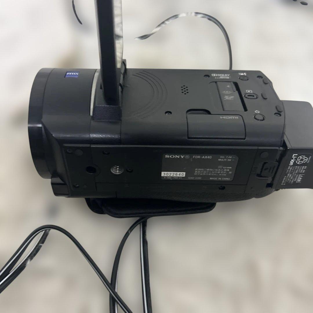 【動作確認済み】ソニー SONY ビデオカメラ FDR-AX40 4K 黒