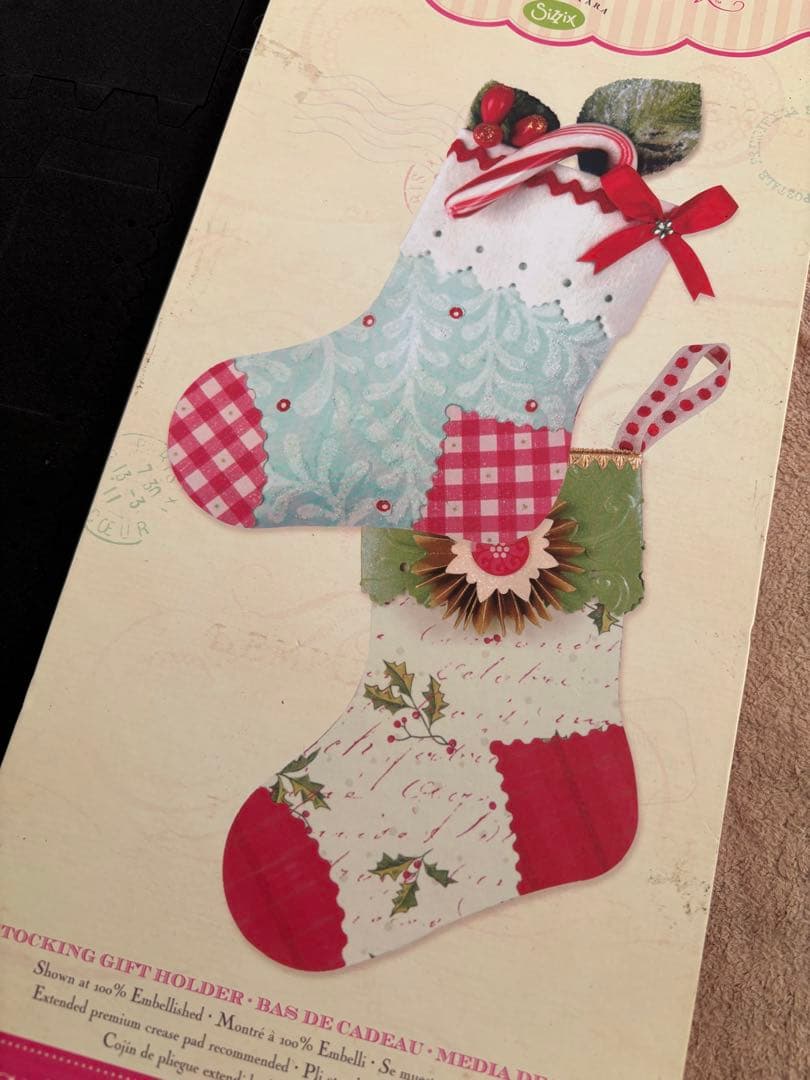 アルバム・スクラップ Sizzix Bigz Stocking Gift Holder 658744