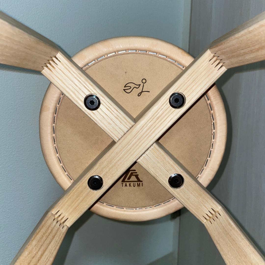 美品 匠工芸 TAKUMI マッシュルームスツール 日本製家具 Mサイズ