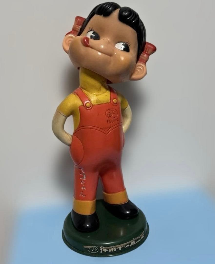 不二家　ペコちゃん　首振り　人形　レトロ　昭和