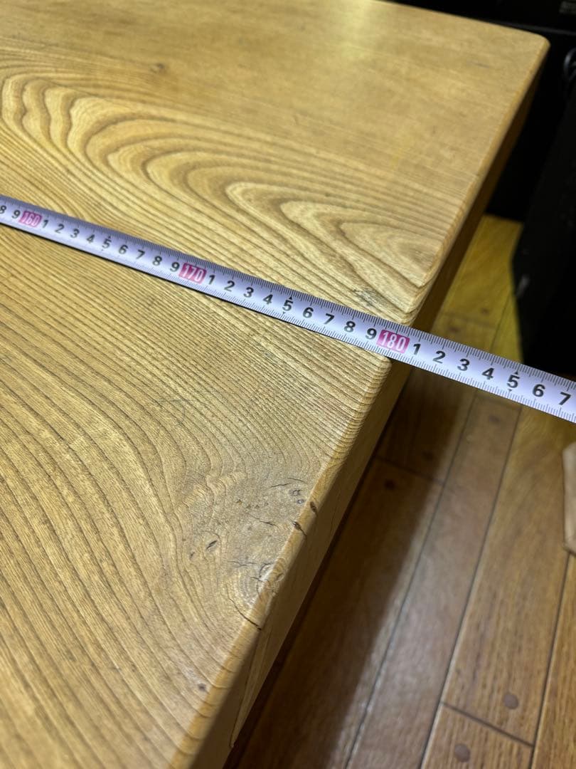 1枚板　机　テーブル　座卓　レトロ