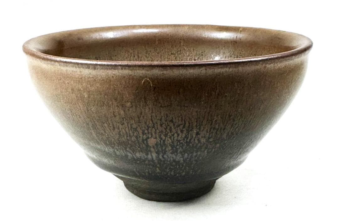 宋時代 建窯兎毫盞 禾目天目茶碗 唐物 伝世品焼物 ウブ品 骨董 WWTT056