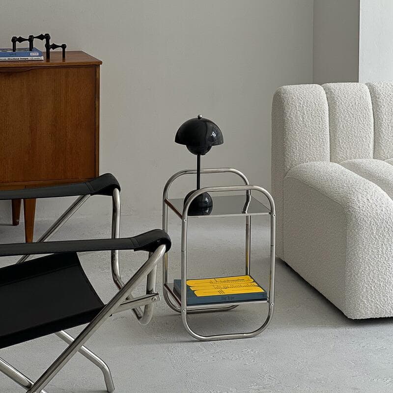 ※格安出品 ステンレス２段アーチサイドラック 【ART OF BLACK】 韓国