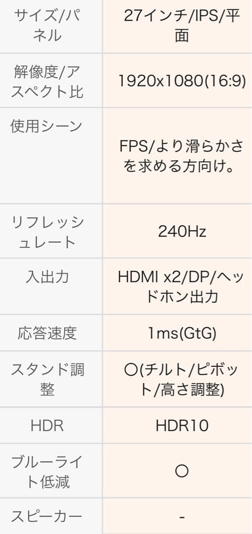 LG UltraGear 27GP750-B 27インチモニター 240hz