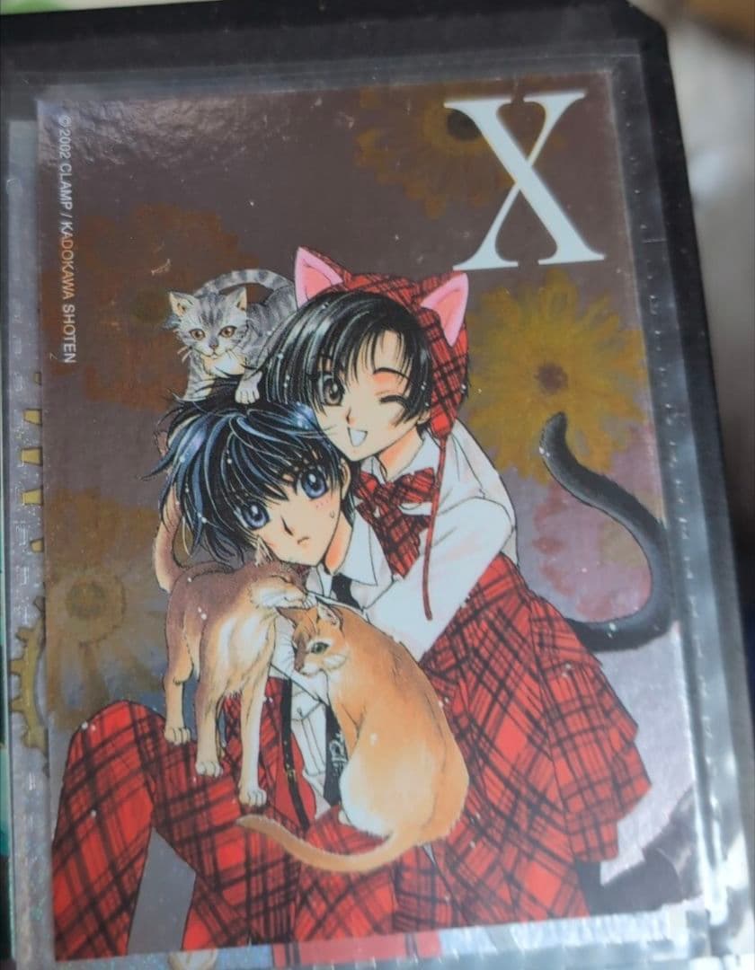 CLAMP『Xエックス』トレカ【スペシャルシルバーカードno.3】神威＆猫依譲刃