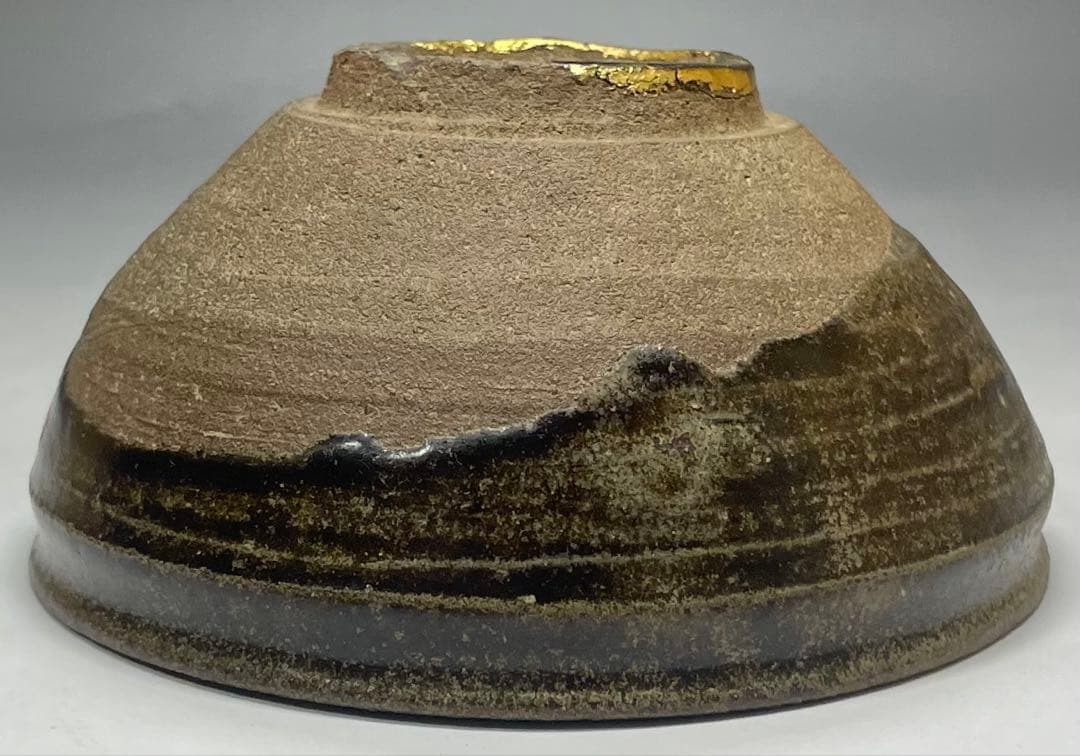 天目茶碗　宋　吉州窯　本金直し　時代箱　Y687