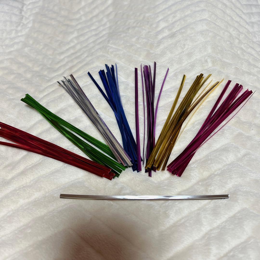 ラッピングタイ モール プレゼント バレンタイン クッキー 小物 梱包 モール