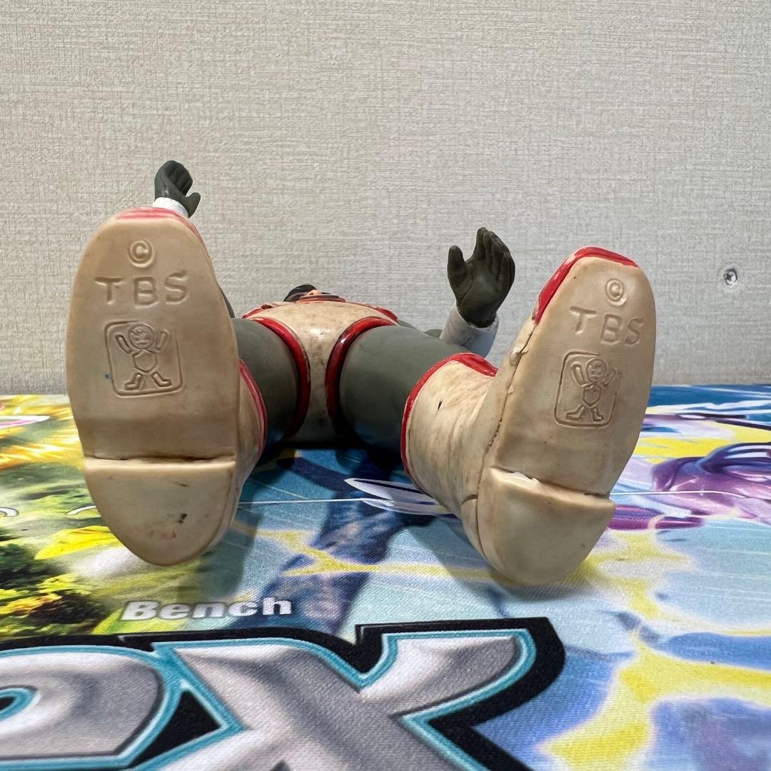 志*人様 希少ビンテージソフビ【シルバー仮面 】 面取れ　旧バンダイ 　TBS