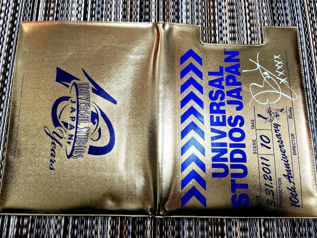 USJ ユニバーサルスタジオジャパン 10周年 バインダー　ゴールド シルバー