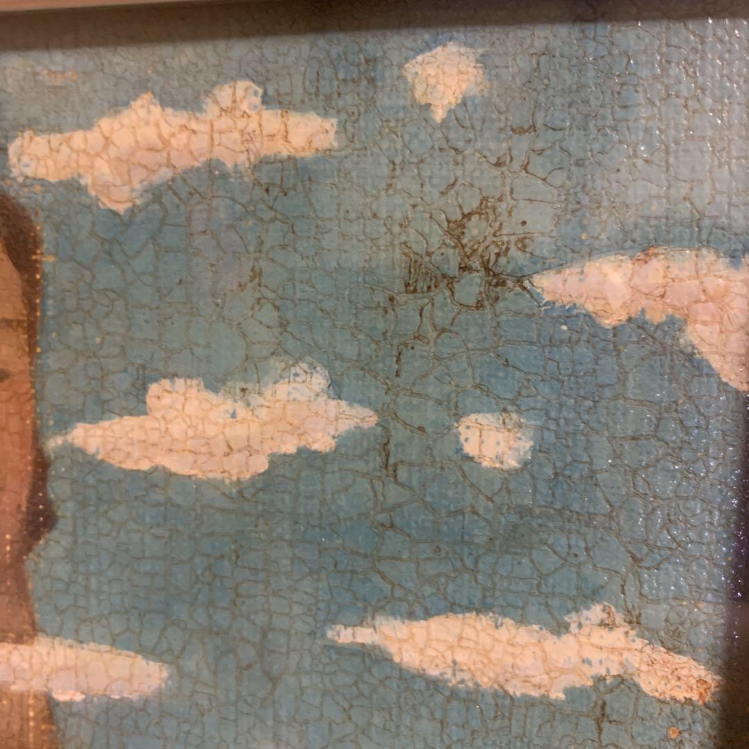 絵画　山のように大きな女性像です。