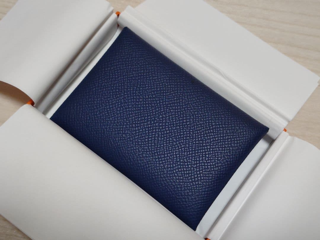 【未使用】エルメス カルヴィデュオ ネイビー　K刻印 正規店購入