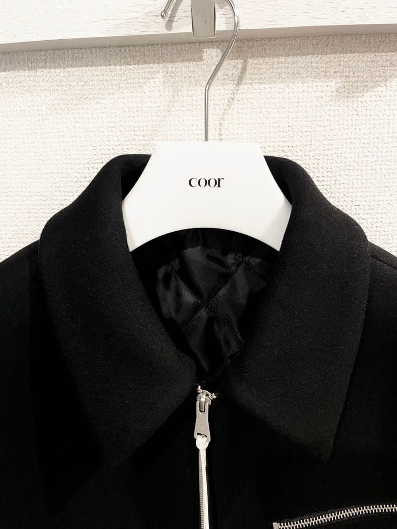 ジャケット・アウター COOR 2025AW Double-faced wool zip jacket
