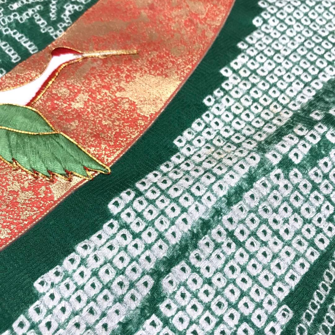 梅乃【136】正絹　振袖　フルセット　大きいサイズ　総絞り　成人式　大人　2L